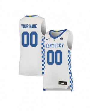 Custom Kentucky Wildcats Jersey #0 DeAaron Fox NCAA Basketball White